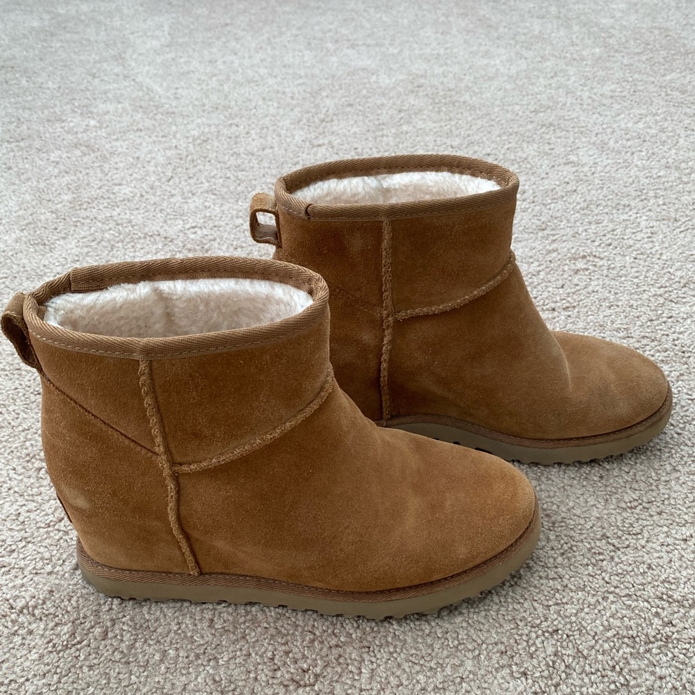 UGG classic femme mini wedge boot chestnut 7